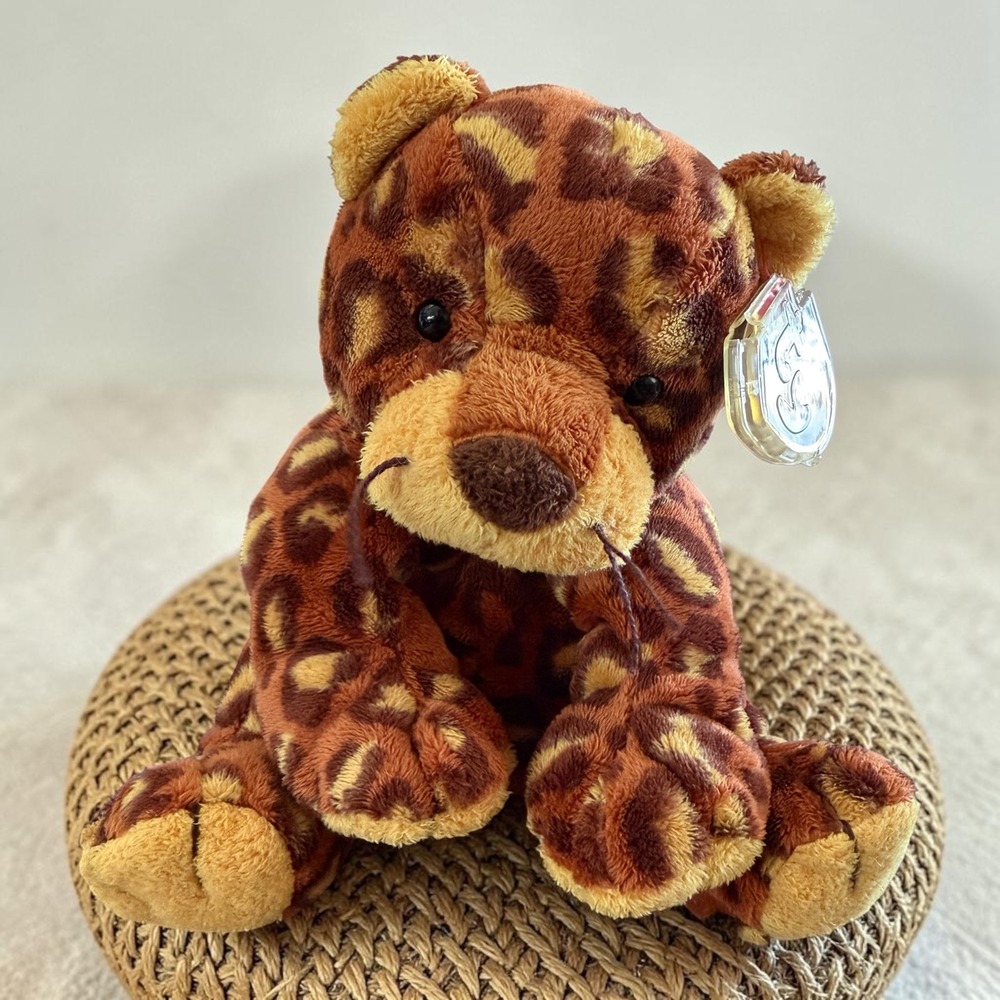 Ty Pluffies - "Pokey" the Leopard 8.5" MWMT Soft Plush Stuffed Animal Toy - 2004
